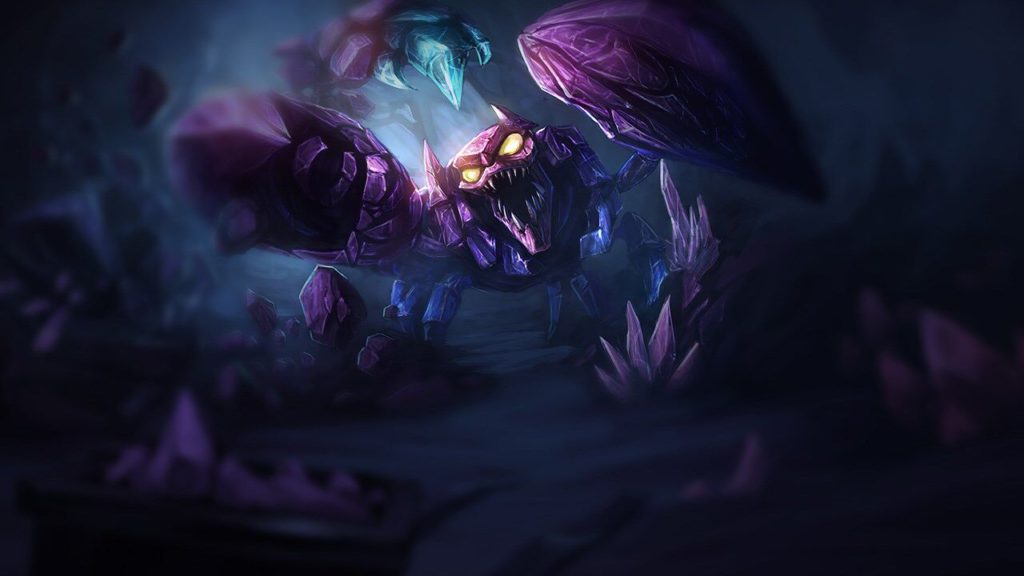 Skarner, da raça dos brackerns, que fornecem os cristais arcanos, que criou o hextec, em Arcane