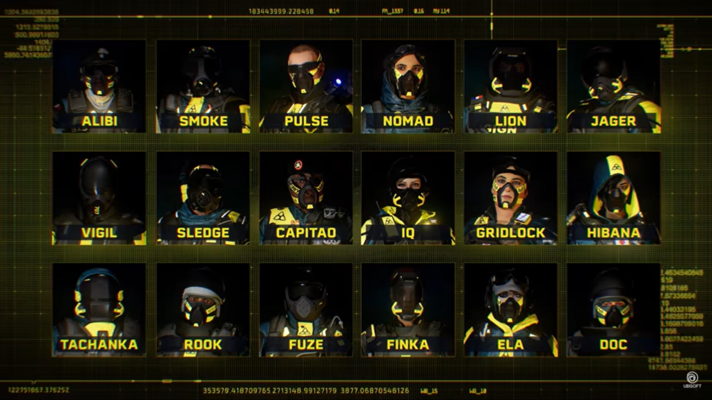 All operators playable r6 extraction