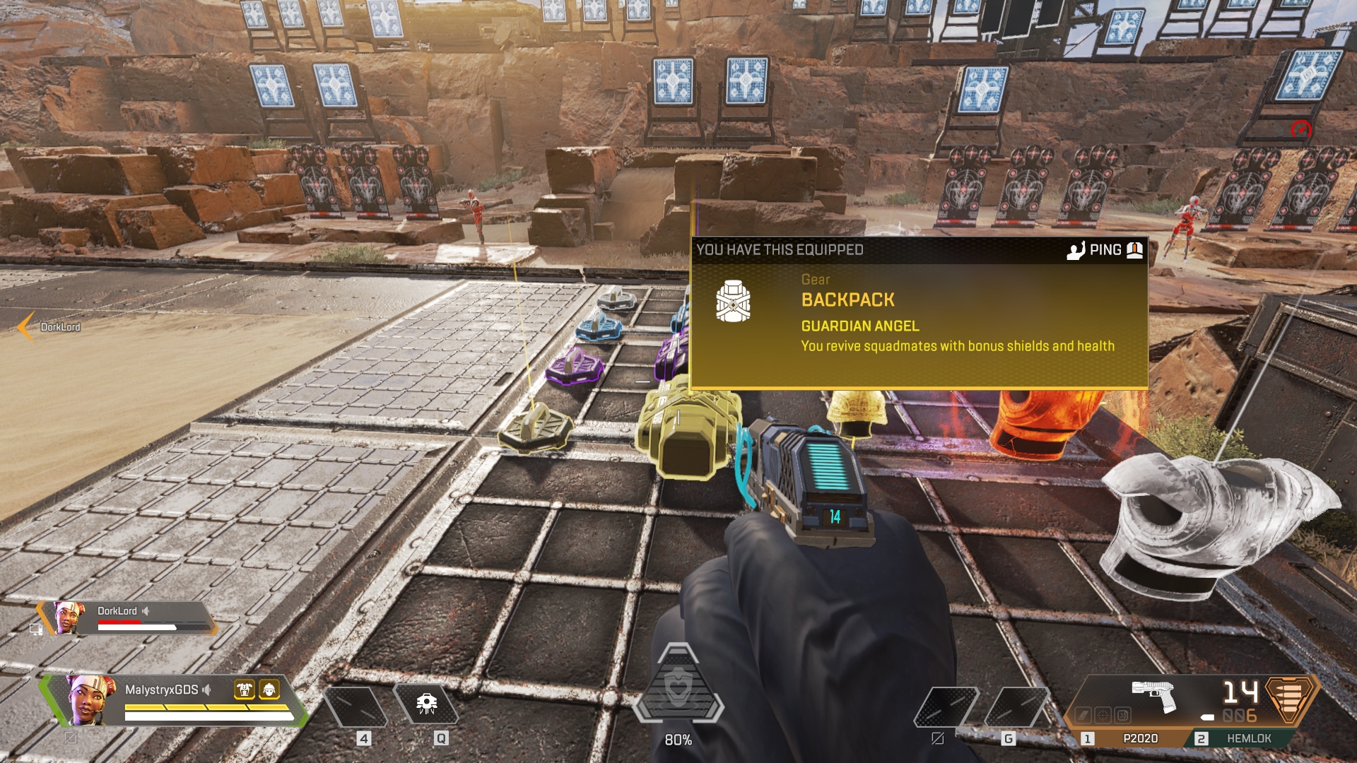 Apex Legends Gold Items explained Backpack, Helmet, Armor, Knockdown