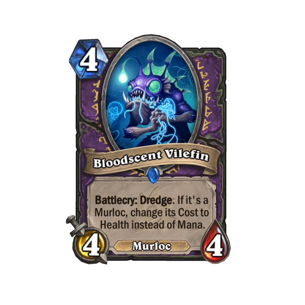 Bloodscent Vilefin in Hearthstone Voyage of the Sunken City