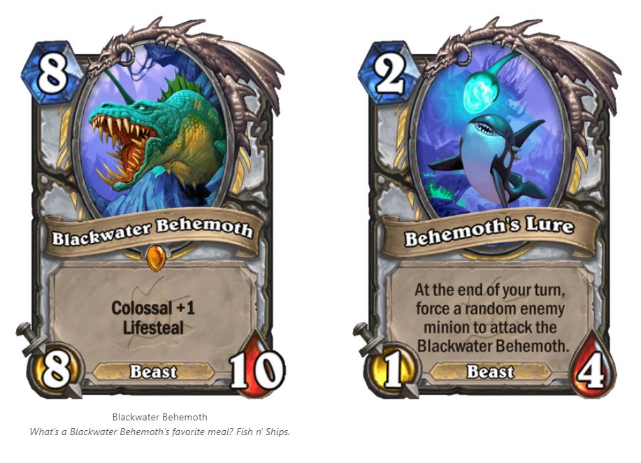 Blackwater Behemoth Priests new Colossal Legendary Minion Hearthstone Colossal