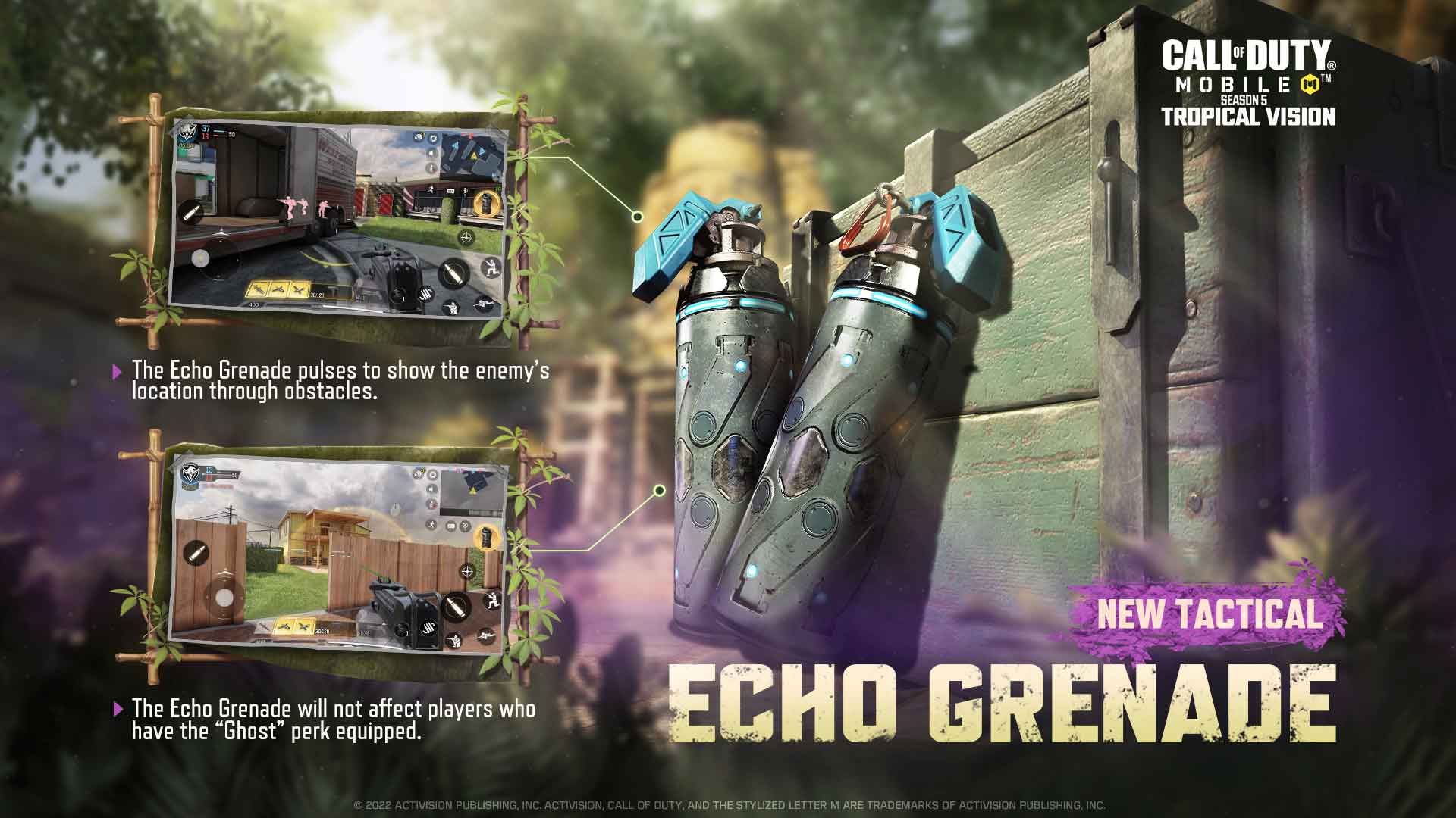 CoD: Mobile Season 5, the Jungle-themed season, brings new equipment, attachment and more ...