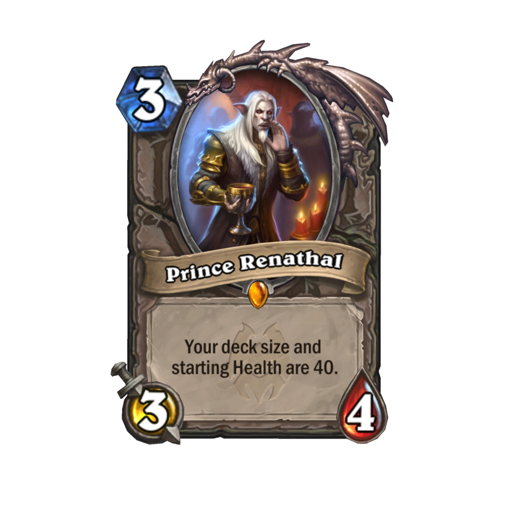 Murder at Castle Nathria Prince Renathal in Hearthstone