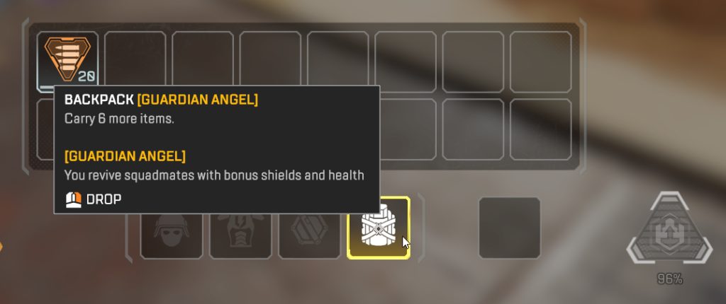 The Guardian Angel ability will be moved from the Backpack to the Knockdown Shield for Apex Season 14.