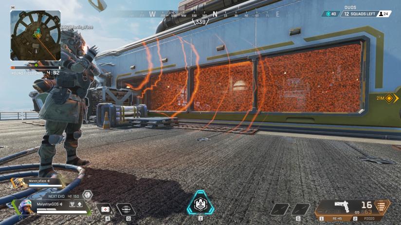 Bloodhound using his Eye of the Allfather scan in Apex Legends