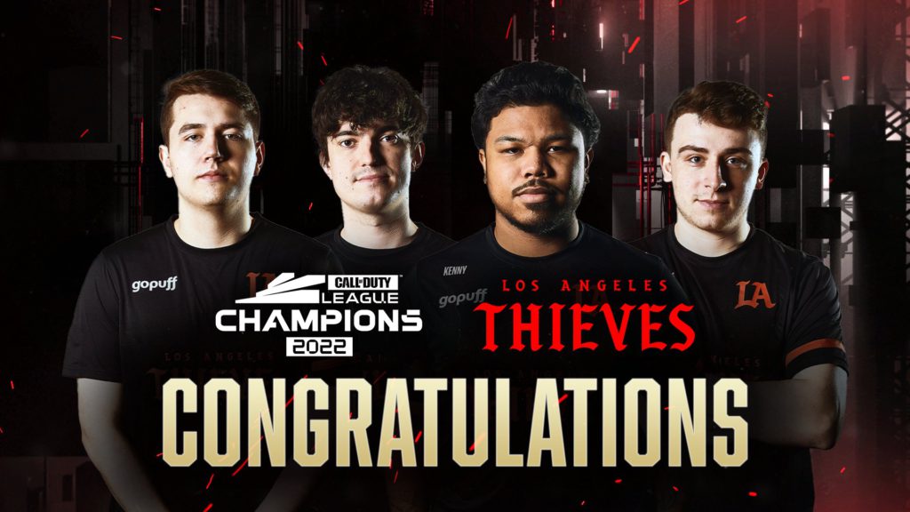 The Call of Duty World Champions Los Angeles Thieves (LA Thieves).