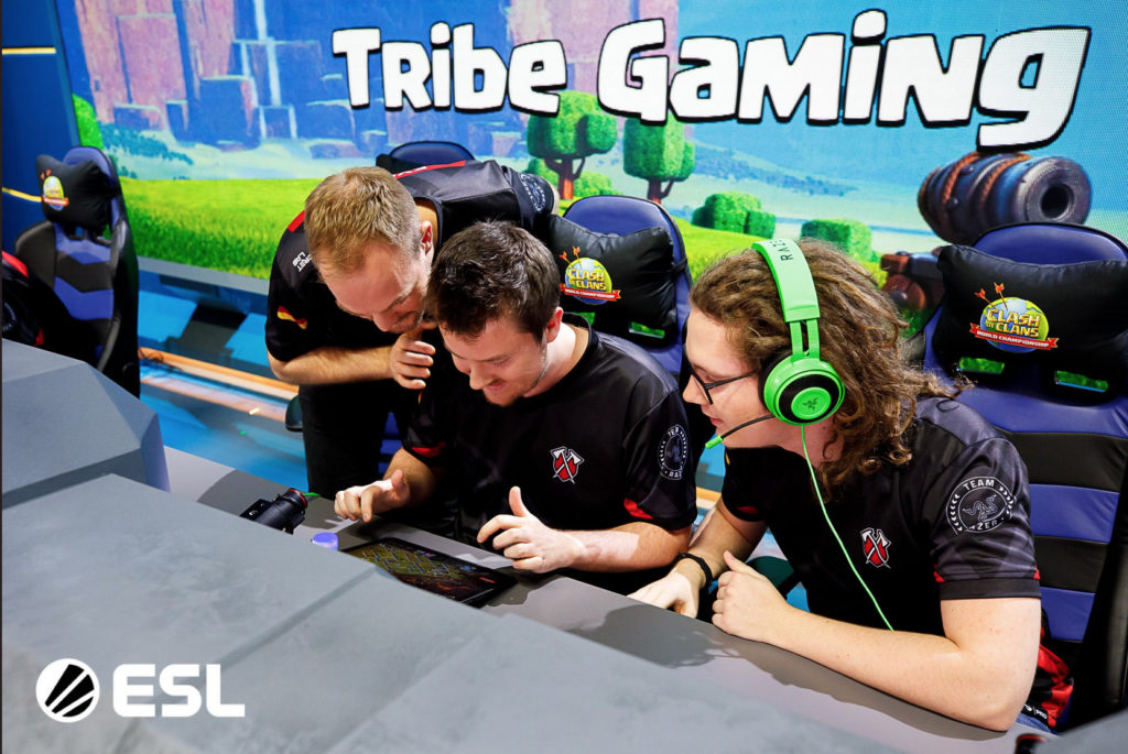 Tribe Gaming's CoC roster in action.