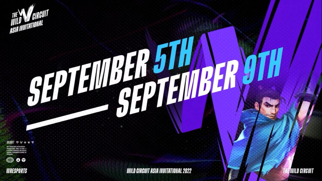 The Wild Rift Circuit Asia Invitational will happen from Sept. 5 to 9.