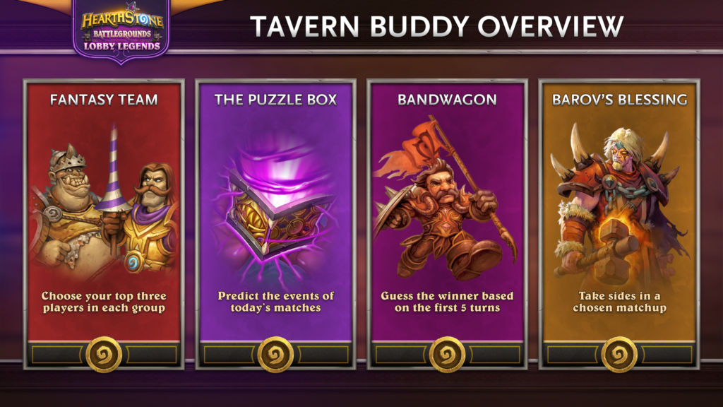 In a nail-biter Battlegrounds Lobby Legends final, SeseiSei extended Asia-Pacific’s dominance 16 Tavern Buddy Twitch extension for viewers to predict outcomes during live broadcast.