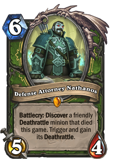 Pengacara Pertahanan Nathanos - Gambar legendaris Maw and Disorder oleh Blizzard