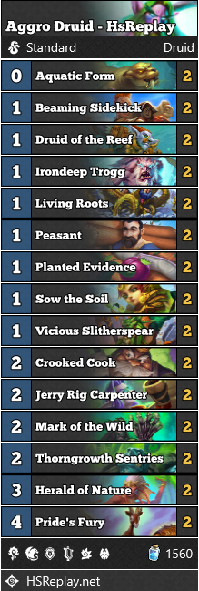 Dek perkelahian kedai Hearthstone Temporus