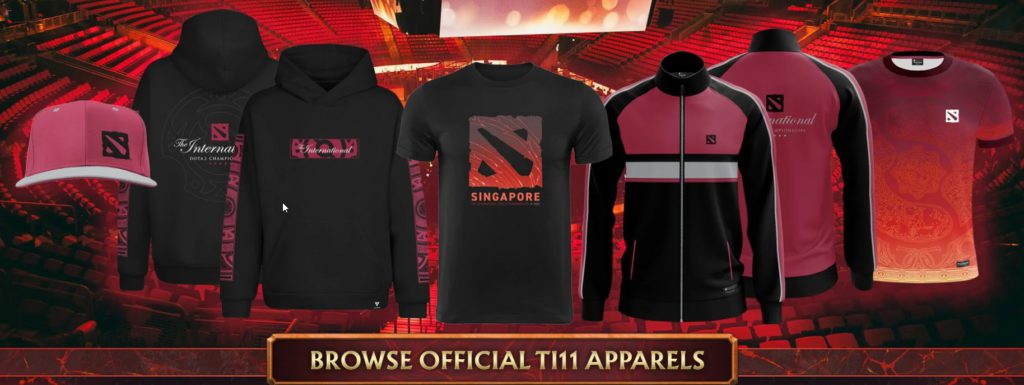 Browse Official TI Apparel in the TI11 Secret Shop