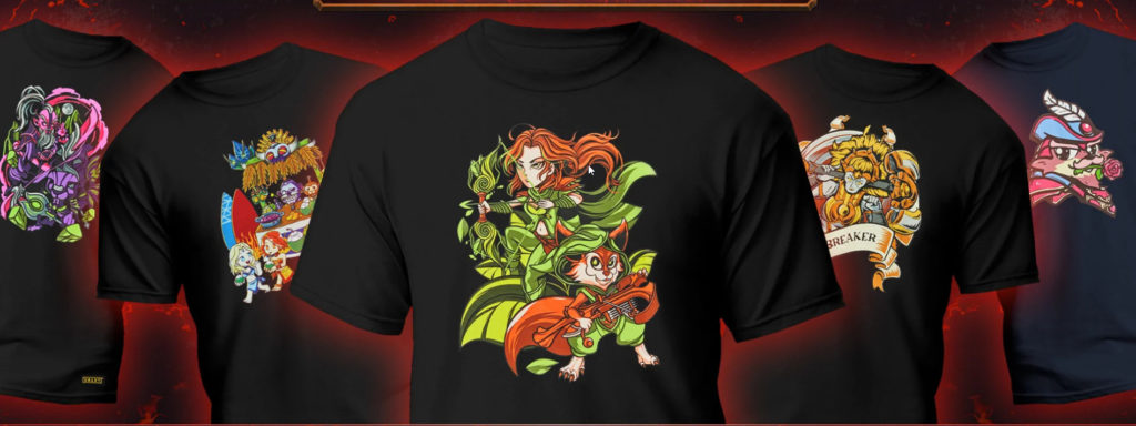 Pictures of Merch from the Secret Shop website