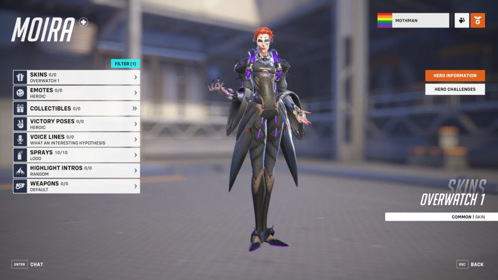 Lihat halaman pahlawan untuk Moira.