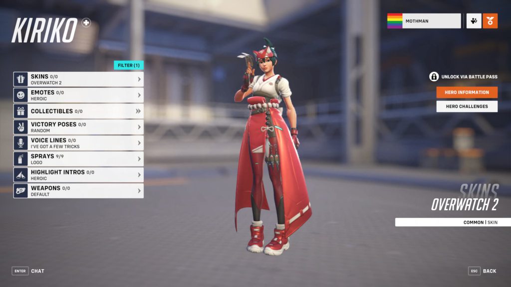 Lihat halaman pahlawan untuk Kiriko di Overwatch 2.