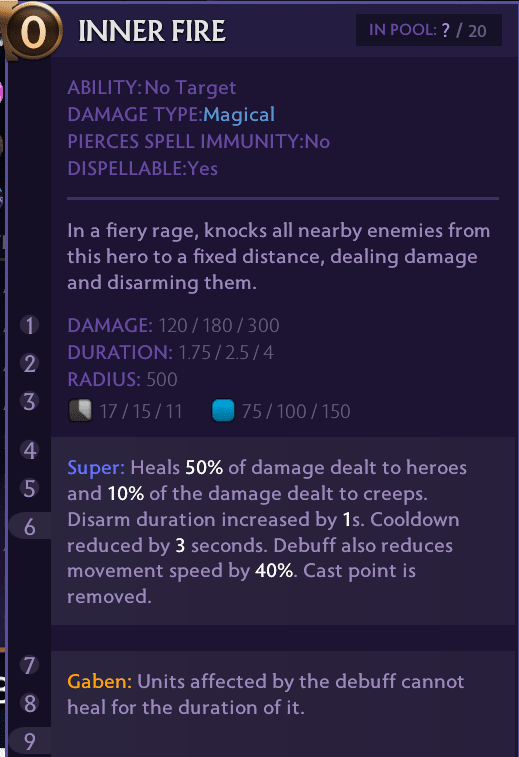 Inner Fire in Ability Arena 2.0