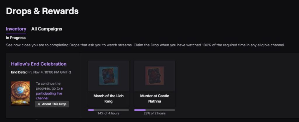 Как получить twitch drops hearthstone