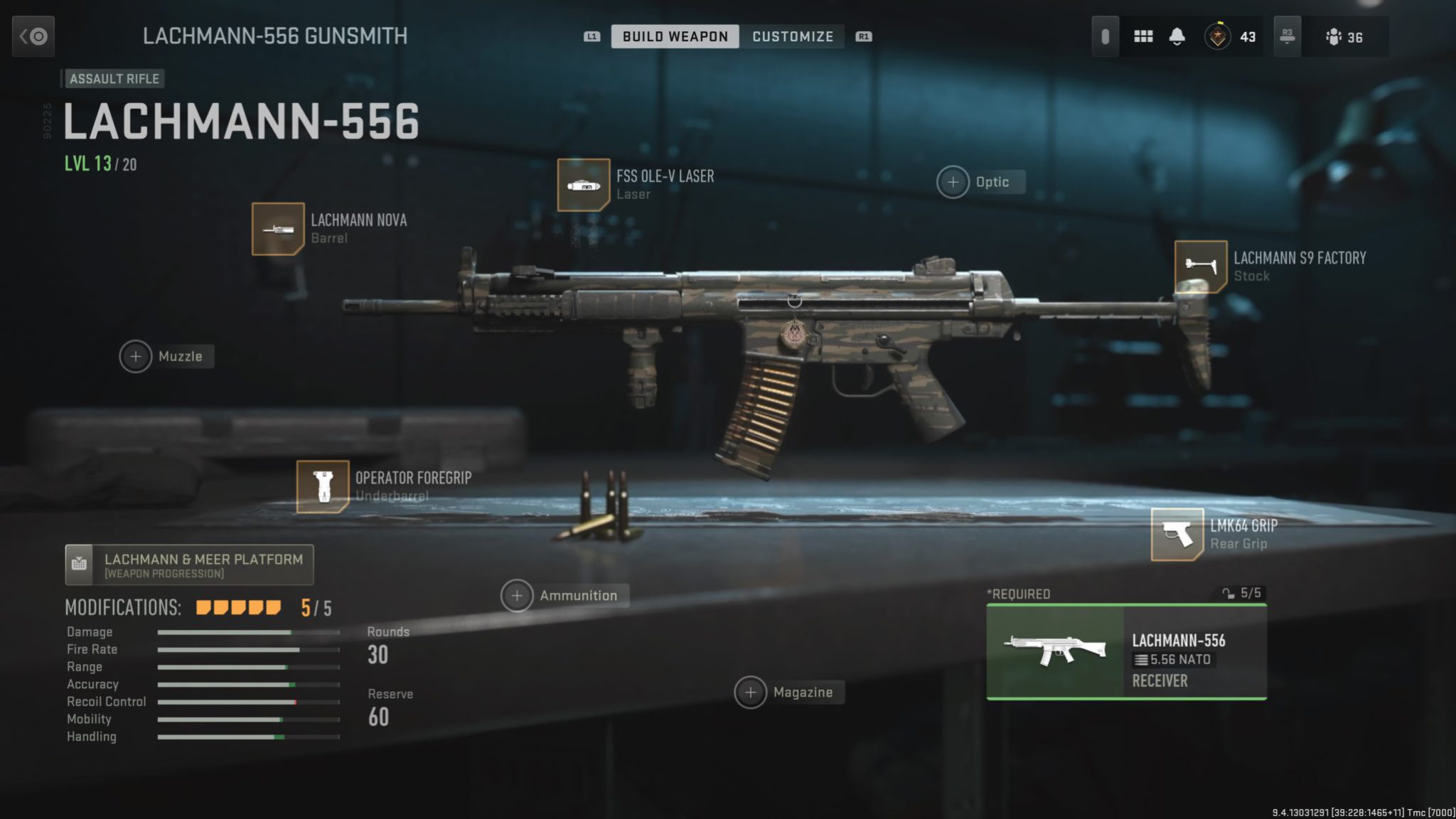 The very best construct for the Lachmann556 Assault Rifle in MW2