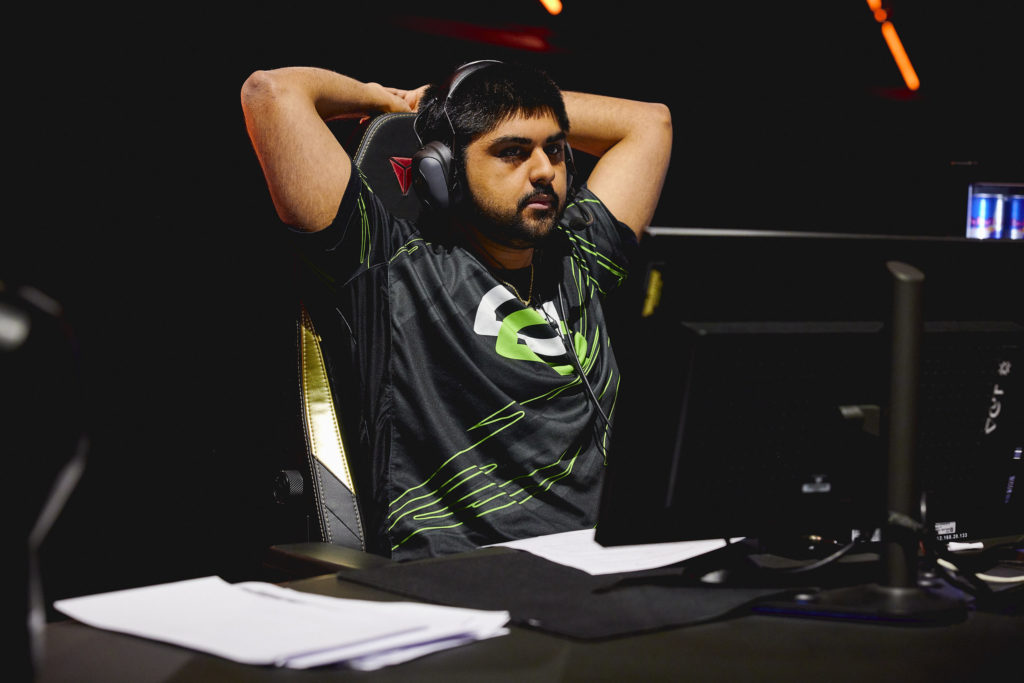 OpTic stage looking ahead, presumably at the crowd during VCT Champs Istanbul